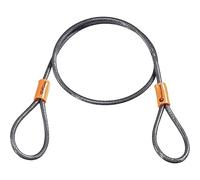 Kryptonite KryptoFlex Security Cable, 2.6FT/4FT/7FT/30FT Long Braided Steel Flex Bike Lock Anti-Theft Cable with Looped Ends for Outdoor Equipment, U-Lock and Padlock, 5mm-10mm Thick