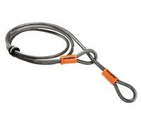 Kryptonite KryptoFlex Security Cable, 2.6FT/4FT/7FT/30FT Long Braided Steel Flex Bike Lock Anti-Theft Cable with Looped Ends for Outdoor Equipment, U-Lock and Padlock, 5mm-10mm Thick