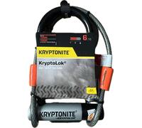 Kryptonite Kyptolok Mini-7 D Lock with Kryptoflex Cable Sold Secure Gold - Black One Size