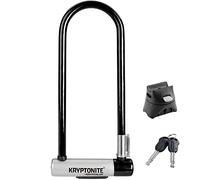 Kryptonite Kryptolok LS Bike U-Lock, Heavy Duty Anti-Theft Bicycle Lock Sold Secure Gold, 12.7mm Long Shackle with Mounting Bracket and Keys, Ultimate Security Lock for Bicycles E-Bikes Scooters