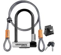 Kryptonite Kyptolok Mini-7 D Lock with Kryptoflex Cable Sold Secure Gold - Black One Size