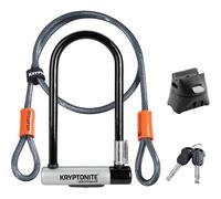 Kryptonite Kryptolok Standard Bicycle U-Lock w/4-foot Flex Cable