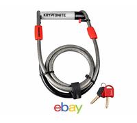 Kryptonite KryptoLok STD with 4' Flex & 2 keys - Black & Silver NEW - FREE POST
