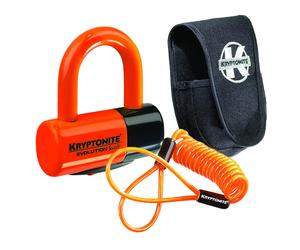 Kryptonite Motorcycle Bike Disc Lock Premium Pack with Pouch & Reminder Cable
