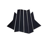 KRYSA 6 Pcs Car Window Pillar Posts Door Trims Cover Glossy Black Sticker Fit For Nissan Qashqai J10 2008-2013 Exterior Accessories Window Pillar Posts