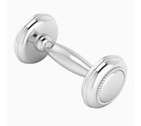 Krysaliis Beaded Sterling Dumbbell Rattle, Silver