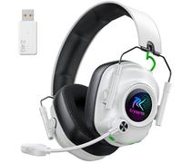 Krysenix Wireless Gaming Headset for PS5, PS4, PC, Switch, Mac, 2.4 GHz Wireless & Bluetooth 5.4 Gaming Headphones with Mic Noise Canceling, Gaming & Music Dual Mode, Foldable, 40H Battery