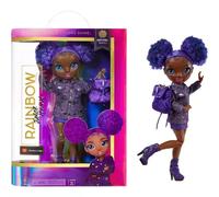 Rainbow High Junior High - KRYSTAL BAILEY - 9"/23cm Rainbow Fashion Doll with Outfit & Accessories - Includes Fabric Backpack with Open & Cl