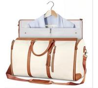 Krystina's Collection 2 In1 Travel Garment Clothing Bag - White