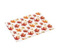 KRYVANTHEX Vintage Maple Leaf Print Dish Drying Mat, Super Absorbent Large Matt Kitchen Counter, 18x24inch Dry Pad Rack Mats for Dishes Easy Clean Home Decor