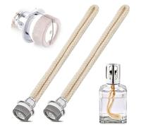 Kryvella Pack of 2 Wick for Oil Lamps, Oil Burner Wick with Catalytic Burner, Wick for Lamp Berger, Lamps Replacement Burner Accessories for Room Air Improve Aromatherapy