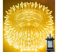 KRYVTHOS 500 LED String Lights Outdoor Indoor, Christams String Lights Waterproof 8 Modes & Timer, Fairy Lights Plug in for Bedroom, Weeding, Patio, Party, Holiday,Christmas Decor(Warm White)