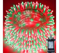 KRYVTHOS 900 Led String Lights Outdoor Indoor, Christams String Lights Waterproof 8 Modes & Timer, Fairy Lights Plug in for Bedroom, Weeding, Patio, Party, Holiday,Christmas Decor(Red+Green)