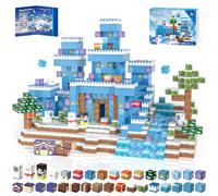 Kryzomat Magnetic Blocks 150 PCS, Magnetic Building Blocks Ice Castle Theme