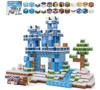 Kryzomat Magnetic Building Blocks 100 PCS, Magnetic Blocks Ice Castle Theme