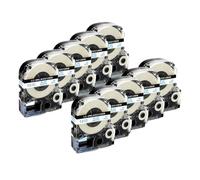 KRZkwA 10pcs 12mm SS12KW Label Tape Compatible With LW Series Label Printers Including LW-300 LW-400 LW-600P LW-700 LW-700P(Blue on White)