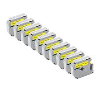 KRZkwA 10Pcs MK231 Compatible Labels Tape Works With MK-231 MK-131 MK-631 MK-221 MK-621 For Label Printer PT-70 12mm(Black on Yellow)