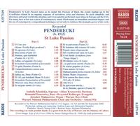 KRZYSZTOF PENDERECKI: ST LUKE PASSION NEW CD