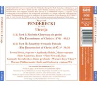 KRZYSZTOF PENDERECKI: UTRENJA NEW CD