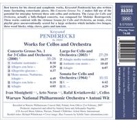 KRZYSZTOF PENDERECKI: WORKS FOR CELLOS AND ORCHESTRA NEW CD