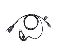 KS K-STORM CLP1010 Earpiece Surveillance Walkie Talkie Headset Compatible with Motorola CLP1060 CLP446 On-Site Business Radios, G Shape, PU Material, Black