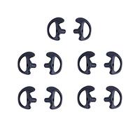 KS K-STORM Two Way Radio Ear Mold Replacement Soft Silicone Ear Insert Earmould for Acoustic Coil Tube Earbud (black, 5 pair large)