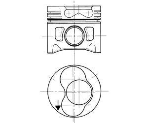 KS KOLBENSCHMIDT 99 742 720 Piston