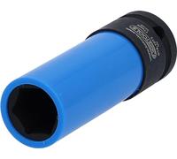 KS Tools 1/2 Inch Aluminium Rims Kraft Socket Wrench Long, 17 mm, 515.1073/E