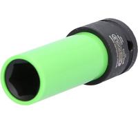 KS Tools 1/2 Inch Aluminium Rims Power Socket Robust Long 15 mm on Hanger