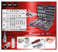 KS Tools 917.0795 1/4" + 3/8" + 1/2" Socket set, 195 pcs