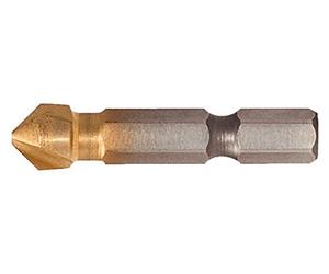 KS Tools 1/4-inch HSStin 16.5mm 90 Degree Cone and Deburrer Bit