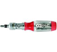 KS Tools 1/4" Joint Ratchet Bit Screwdriver, Switchable Including Bits