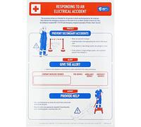 KS Tools 117.0171 Electric Shock First Aid Poster