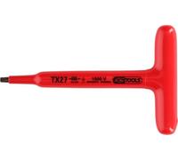 KS Tools 117.2414 T-Grip Torx Key Wrench Set with Protective Insulation, T20, 120 mm