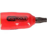 KS Tools 117.2471 1/4" bit Socket with Protective Insulation for Torx Screws, T8