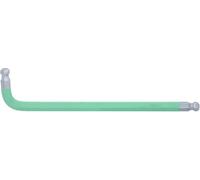 KS Tools 151.4312 KST-Coating Double Ball End Hex Key Set (Allen Key, XL, mm, Mint Green