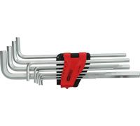 KS Tools 151.4980 Hexagon Key Wrench Set, Extra Long, 10 pcs.