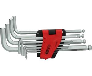 KS Tools 151.5000 Ball Ended Hexagon Key Wrench Set, Long, 10 pcs.