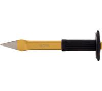 KS Tools 162.0293 Cross chisel with hand grip, flat, oval, 8x250mm