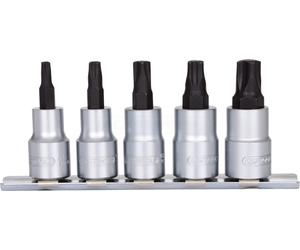 KS Tools 3/8" Bit Socket Set for MTS MORTORq® Screws, 5 Pieces - 911.4010
