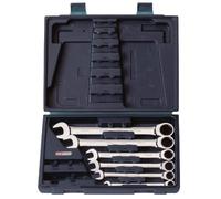 KS Tools 503.4259 Gear+ Comb Ratchet Spanner Set (6 Pieces) 8-19mm
