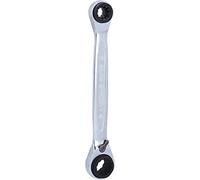 KS Tools 503.4565 4 in 1 GEARplus reversing double ratchet ring spanner, 10x13x17x19mm