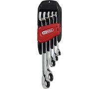 KS Tools 503.4955 GEARplus Ringstop Combination Ratcheting Spanner Set Offset