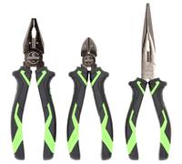 KS Tools 512.0310 Pliers Set Red Steel Insulated 3-Piece Set