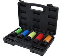 KS Tools 515.0870 1/2 Inch Aluminium Rims Power Socket Set 5 Pieces (15 - 17 - 19 - 21 - 22 mm)
