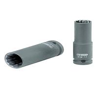 KS TOOLS 515.0947 1/2" Bi hex impact socket, long, 15mm