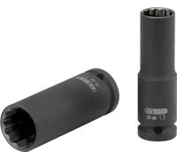 KS TOOLS 515.0977 1/2" Bi hex impact socket, long, 31mm