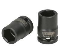 KS Tools 515.1514 3/8 Hexagonal Impact Socket, Short, 14 mm