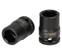 KS Tools 515.1518 Hexagon impact socket, short, 3/8", 18mm