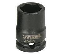 KS Tools 515.1523 Hexagon impact socket, short, 3/8", 23mm